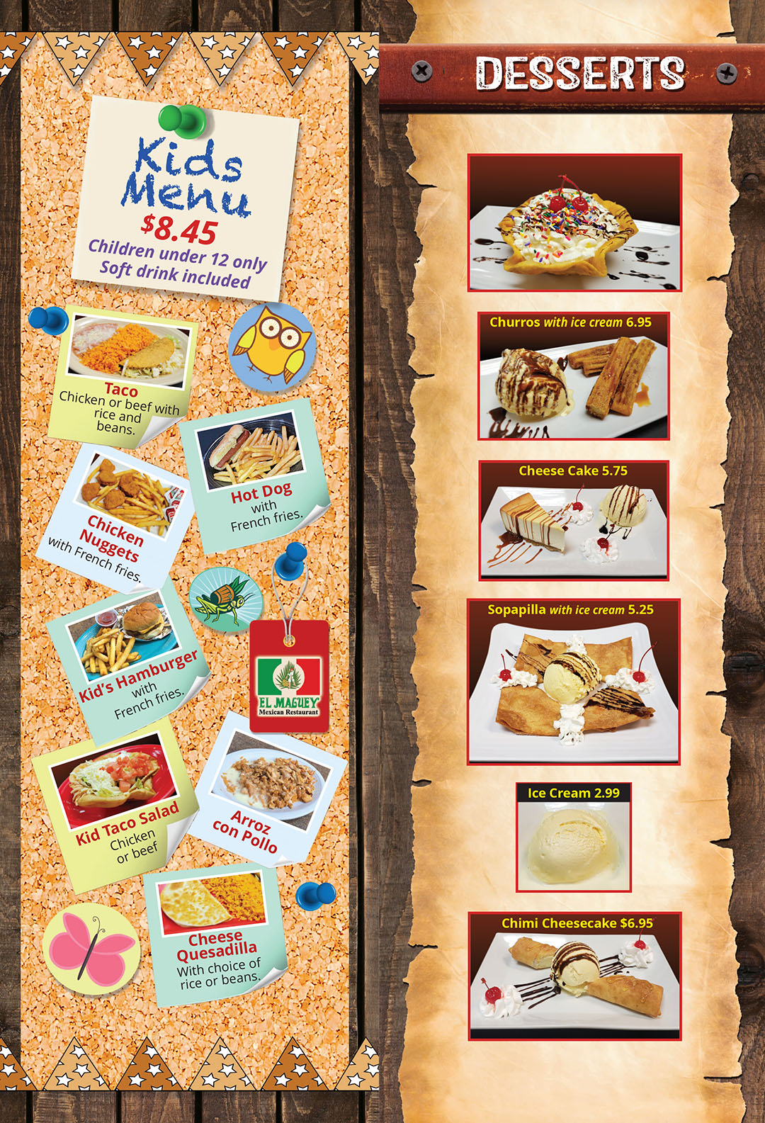 El Maguey Mexican Restaurant Florissant menu