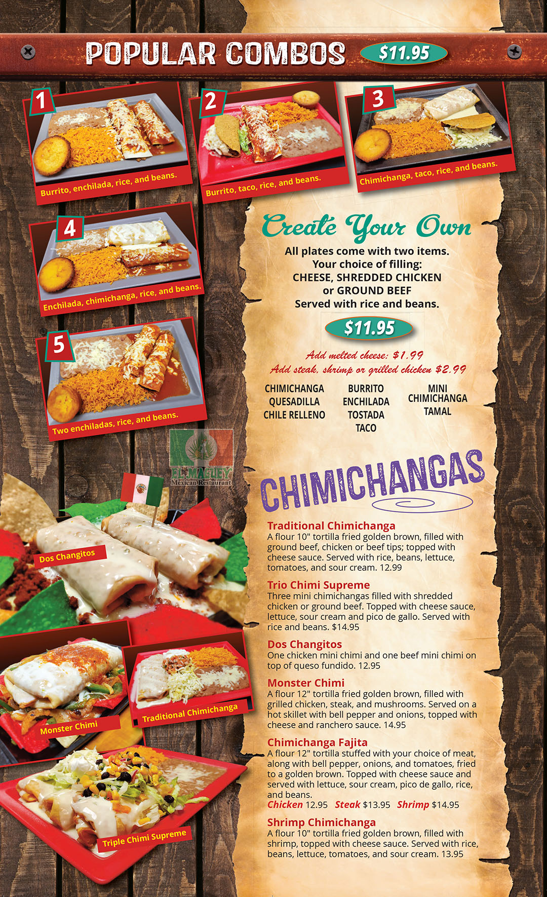 El Maguey Mexican Restaurant Florissant menu