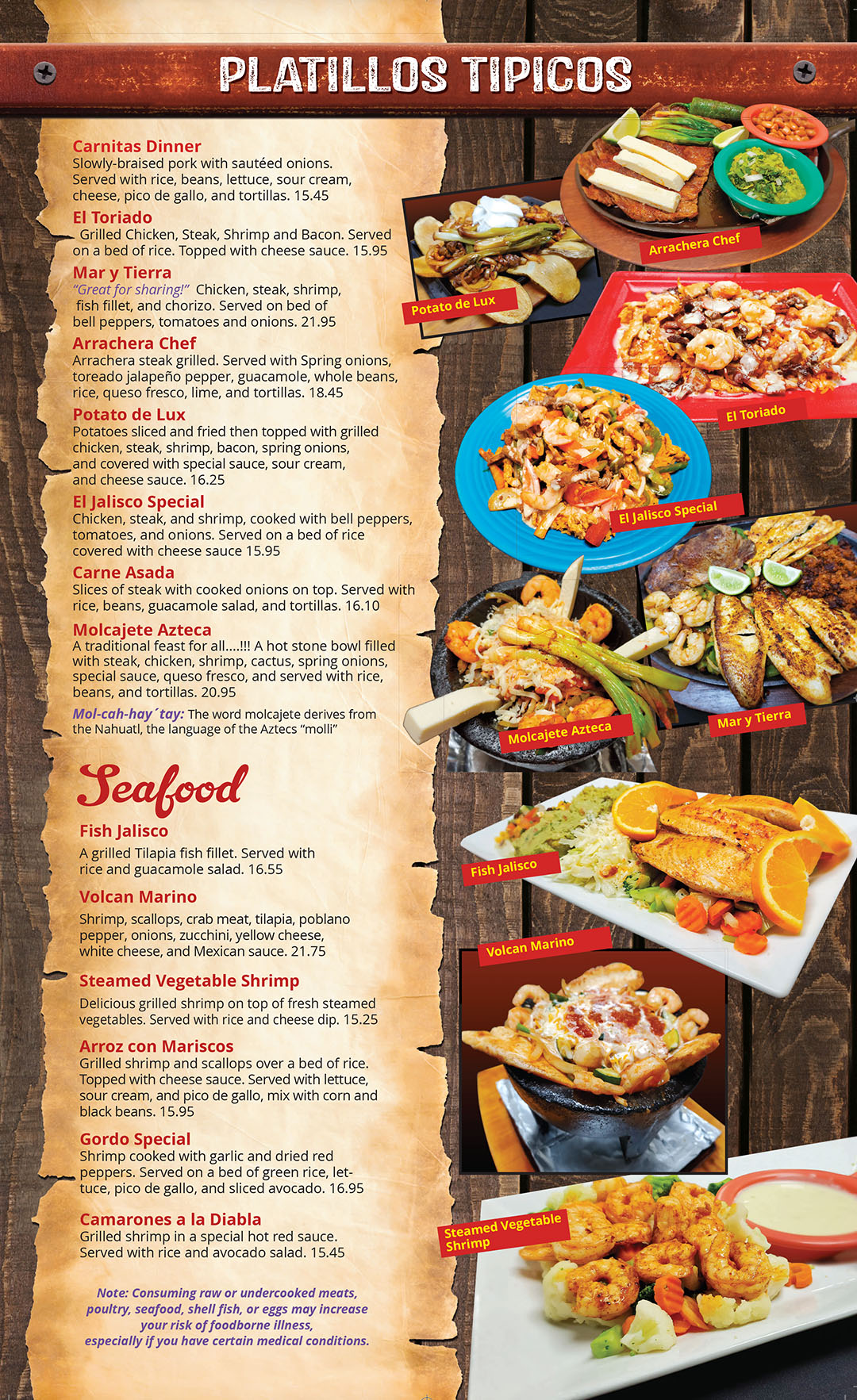 El Maguey Mexican Restaurant Florissant menu