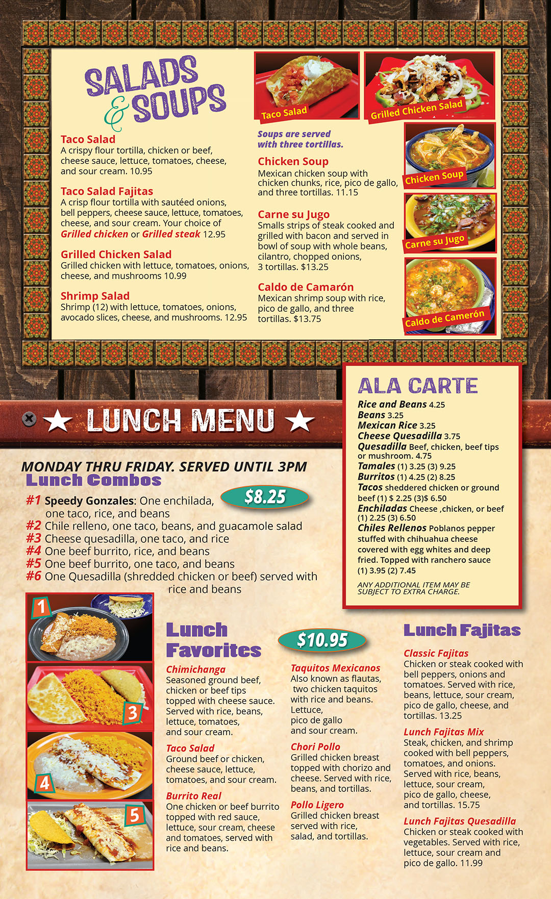 El Maguey Mexican Restaurant Florissant menu